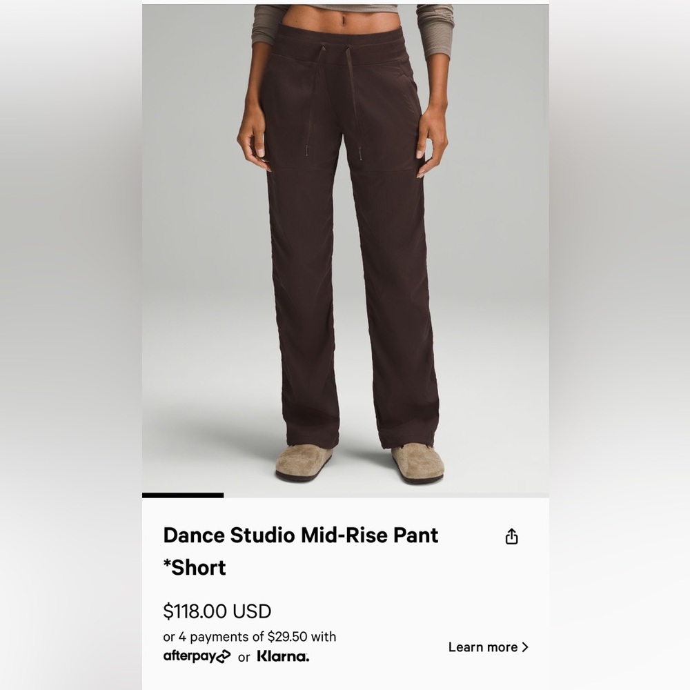 Women’s Lululemon dance studio pants